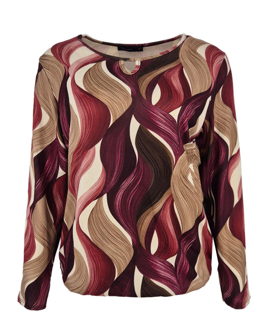 Blouson Mimi Beaujolais met grafische print