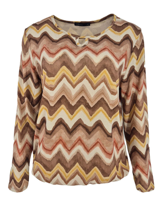 Blouson Mimi Roze met missoni dessin