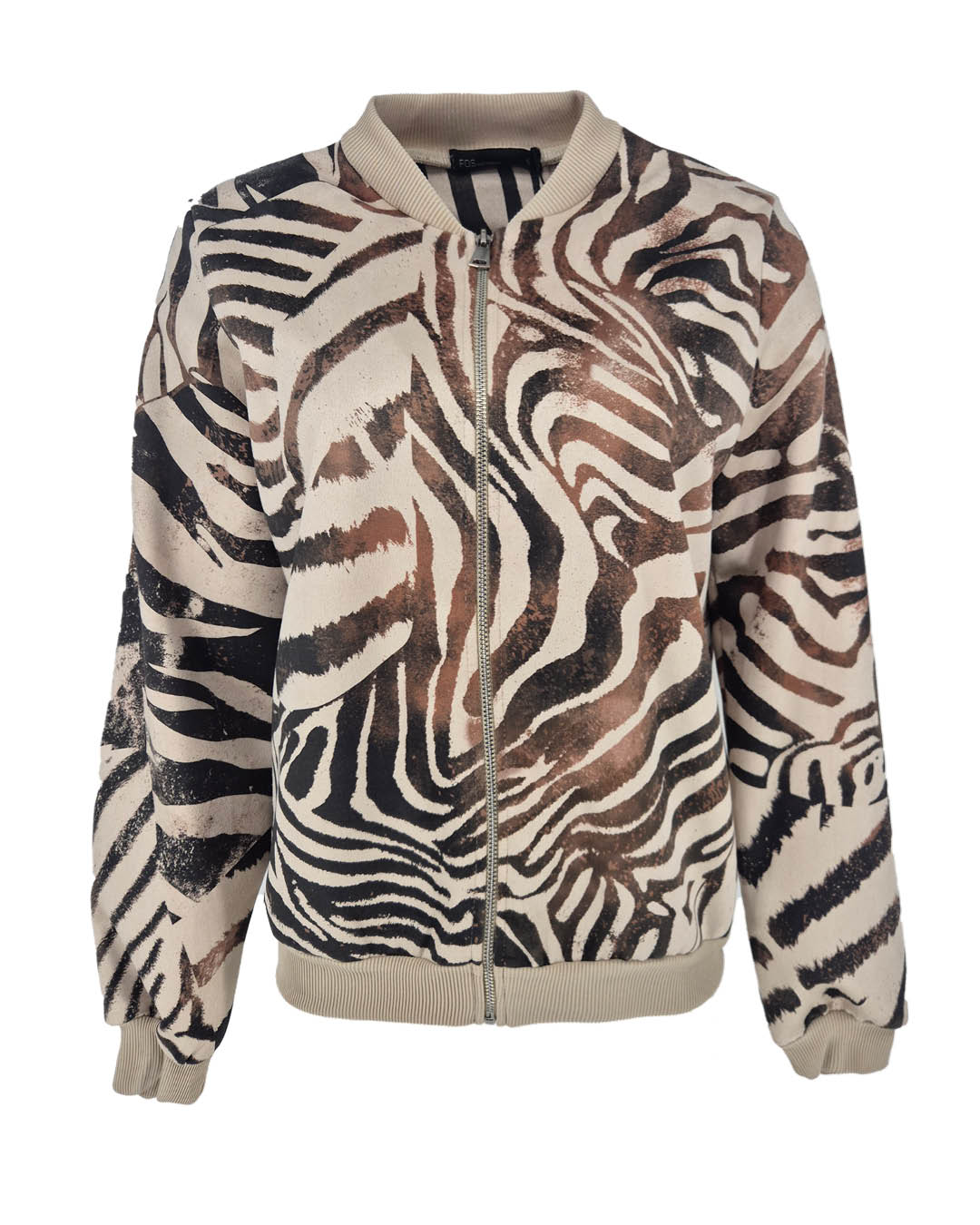 Bomberjack Bambi Bruin met grafisch dessin