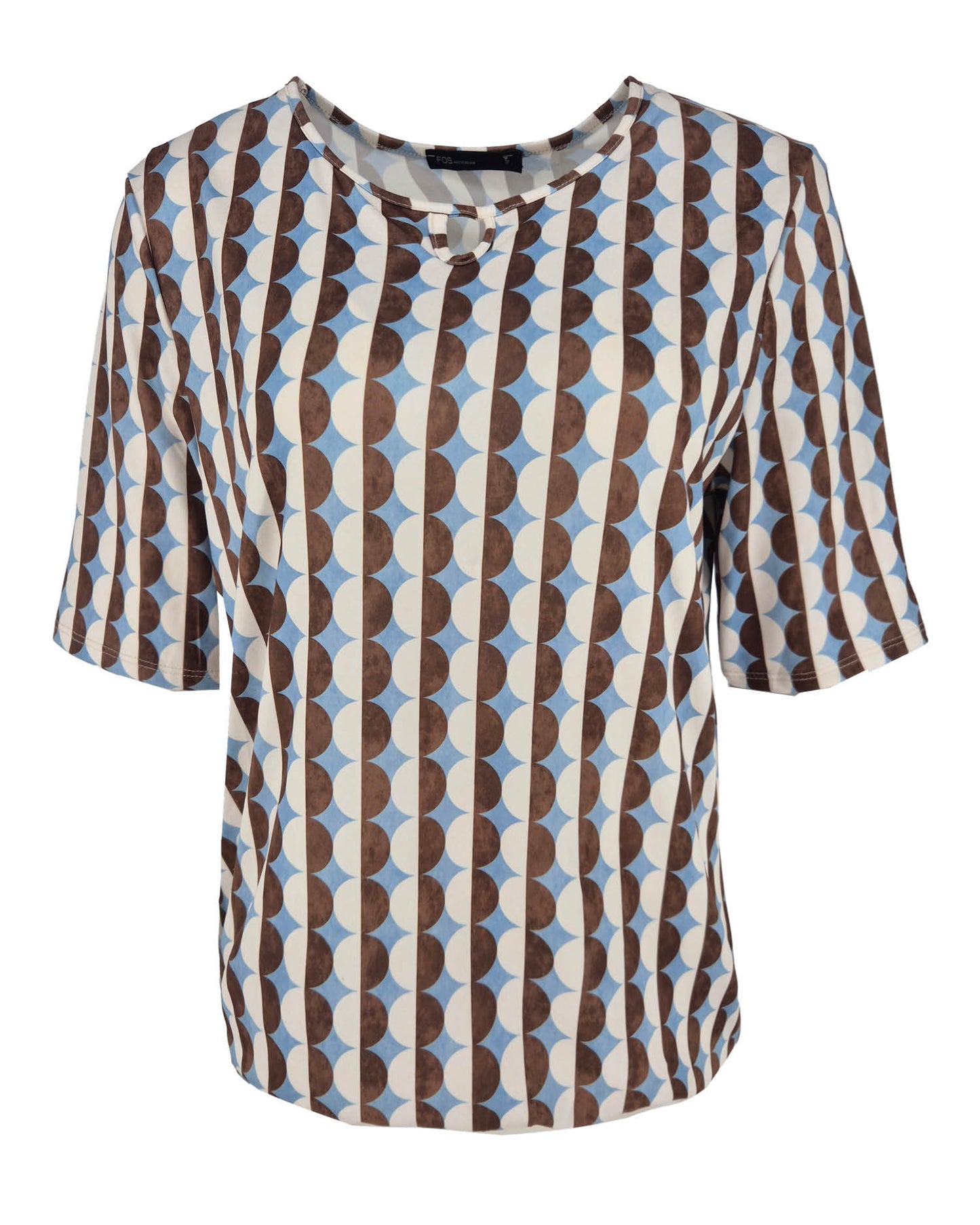 Blouson Mimi in jeans met grafisch dessin