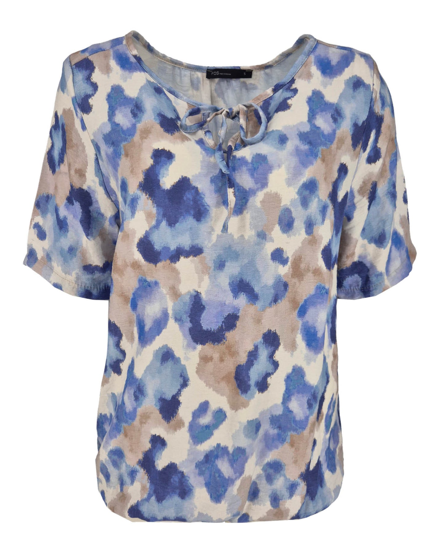 Blouson Lexi in jeans met grafisch dessin