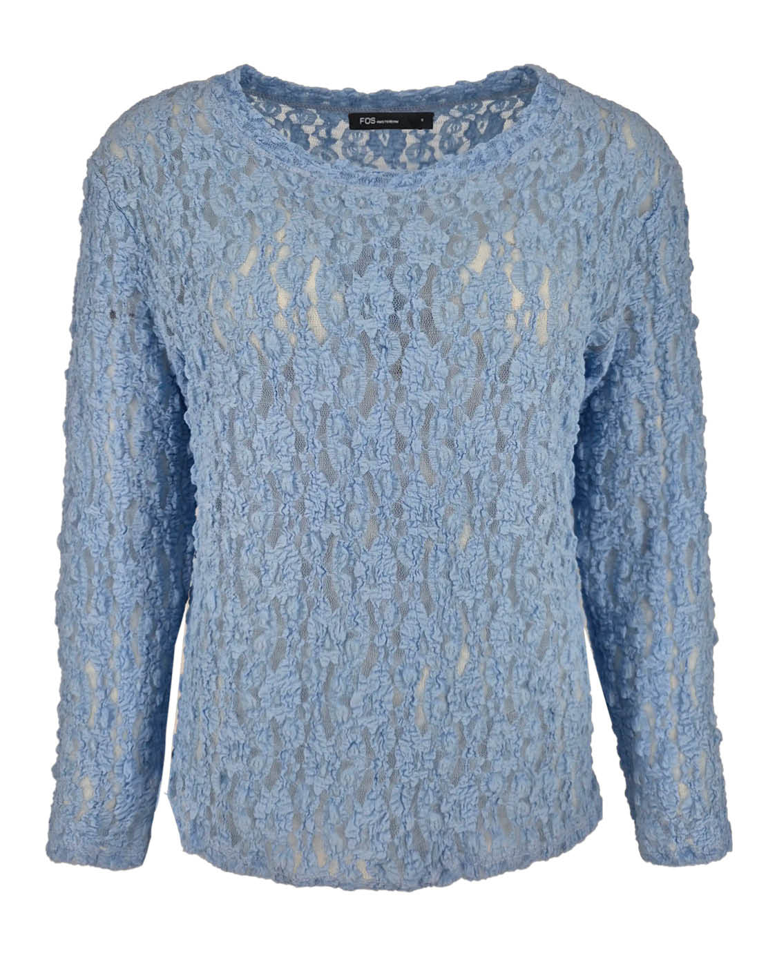 Top - Lacie Kant | Licht-Blauw