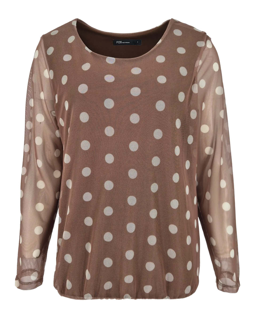 Blouson Mona camel grafisch