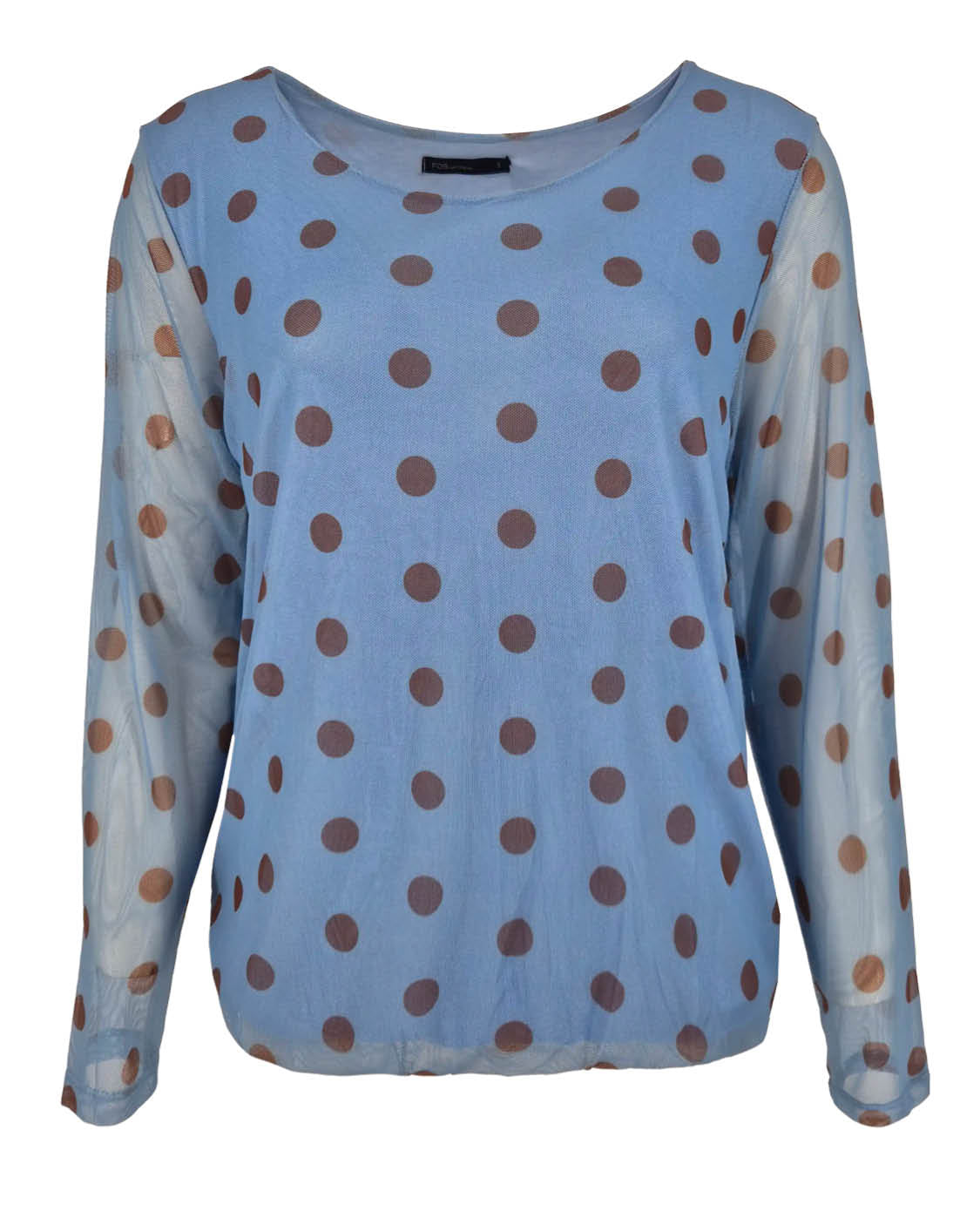 Blouson Mona licht-blauw grafisch