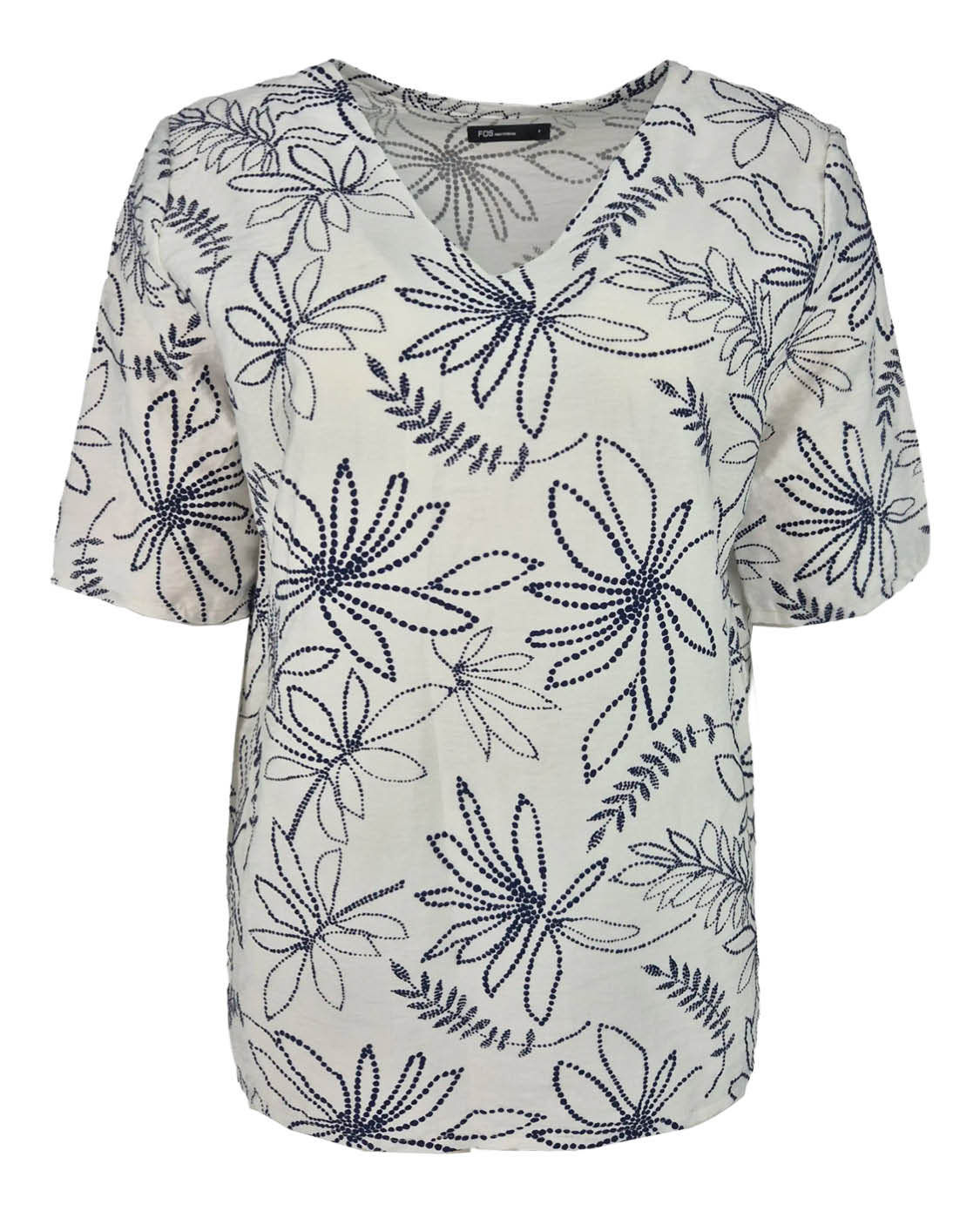 Blouson Vivi Off-white bloemen dessin