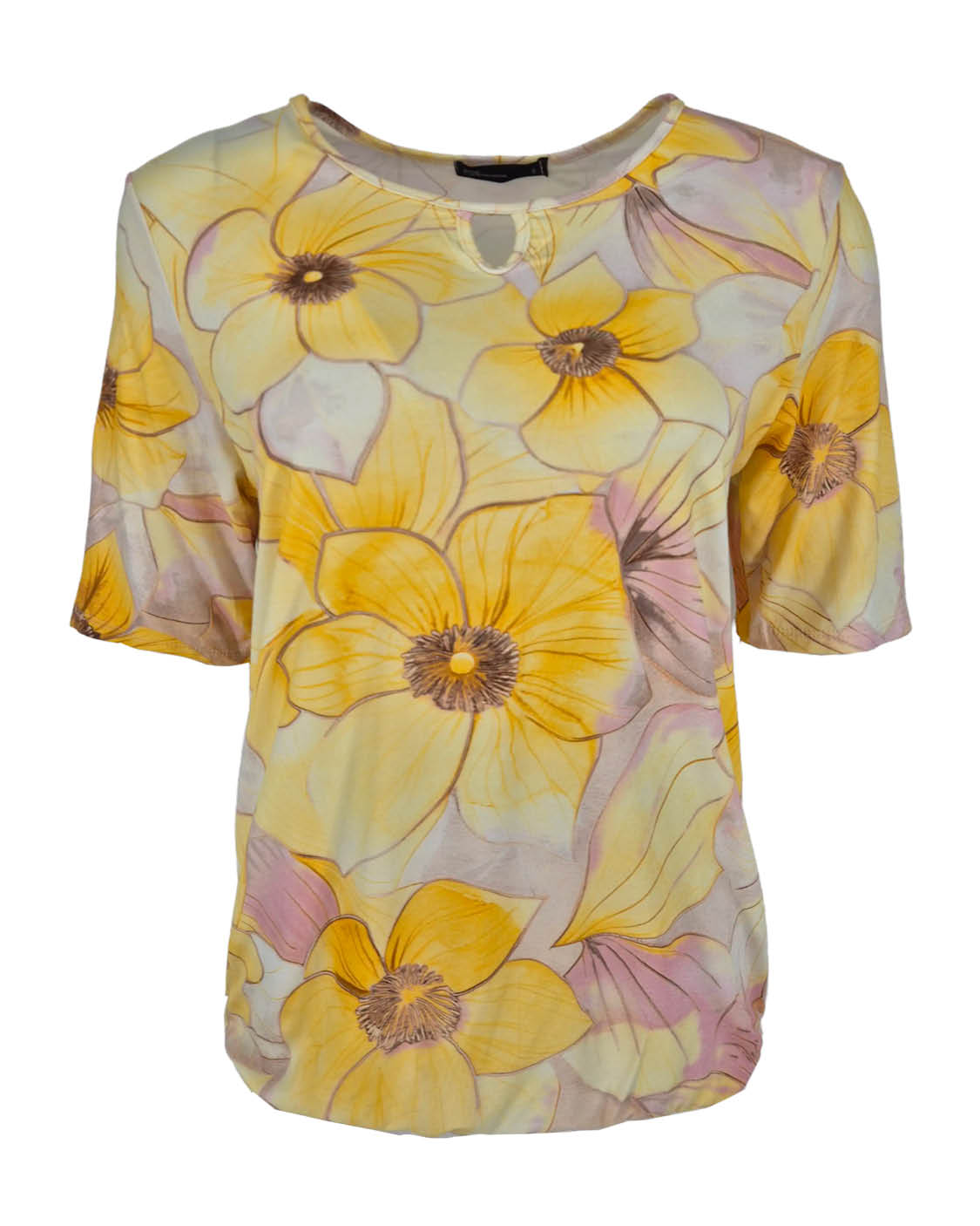Blouson Mimi Geel bloemen dessin
