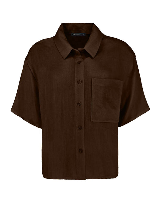 Blouse - Merel Uni | Bruin