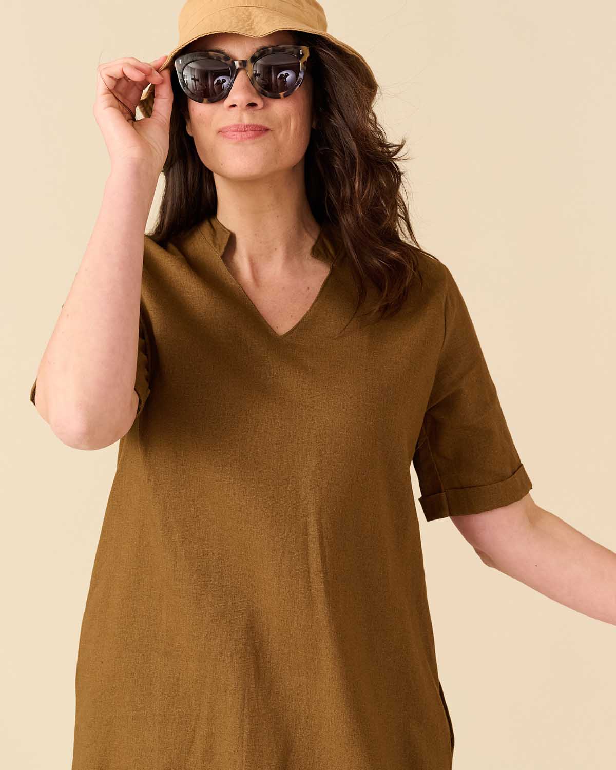 Jurk - Bar Uni | Bruin