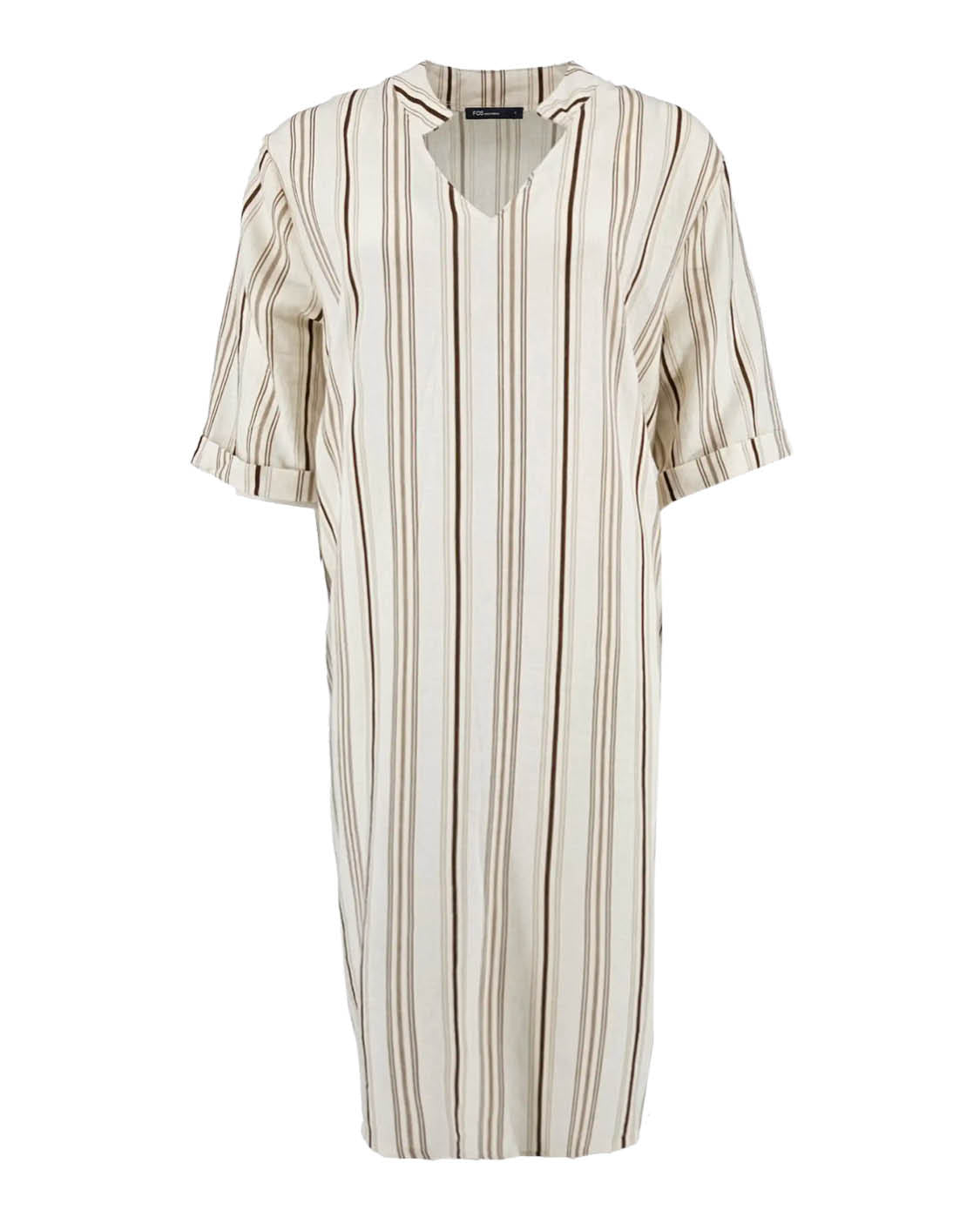 Jurk - Bar Double Stripe | Beige