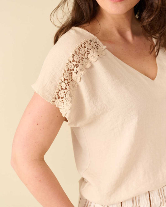 Top Yuka beige