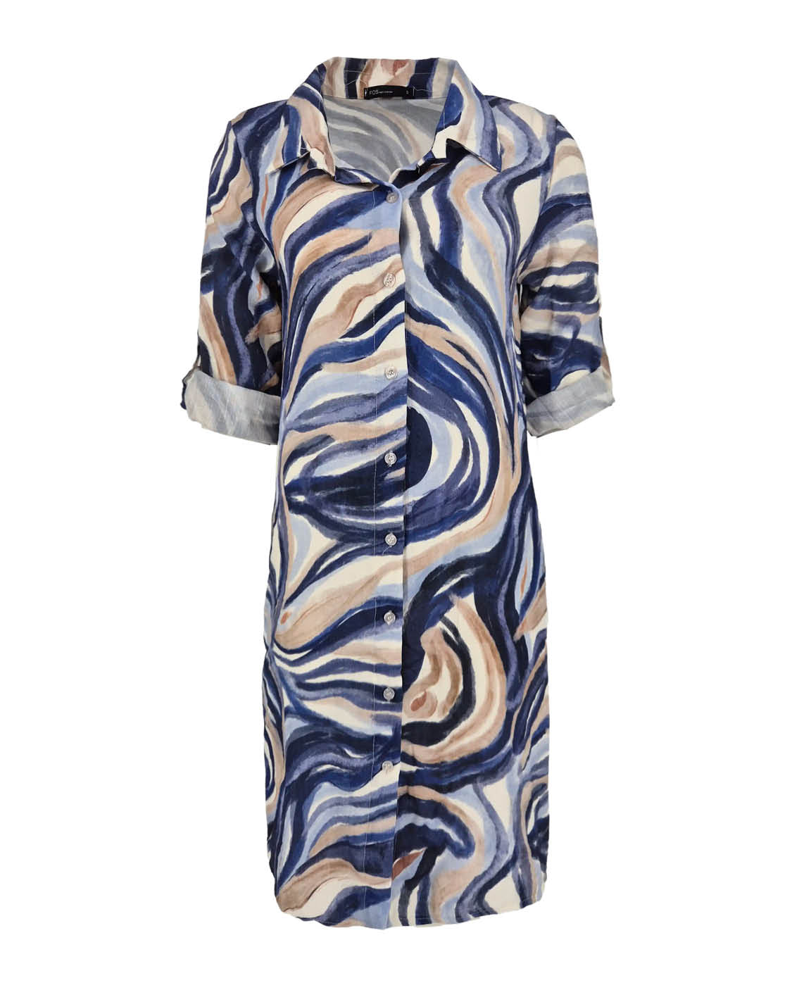 Zomerjurk Lina navy grafisch dessin