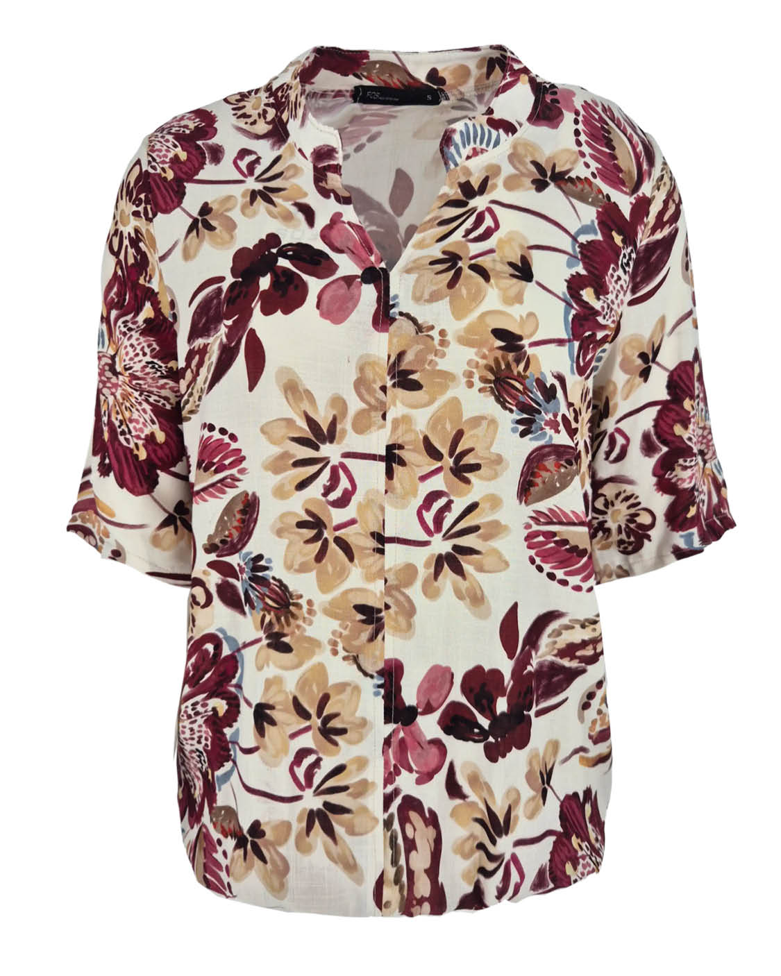 Top - Doortje Floral Aquarel | Plum