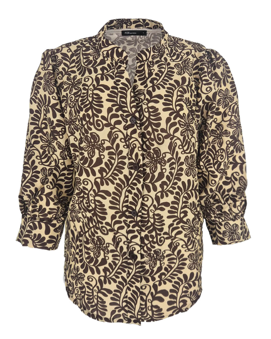 Blouse - Boho Bloem swirl | Geel