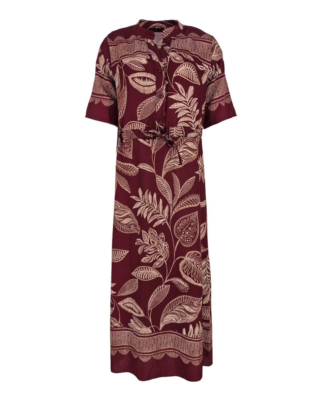 Jurk - Lalia Blad rand | Plum