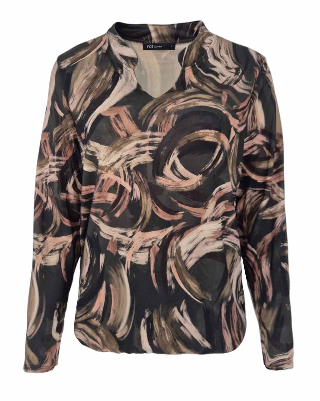 Top - Eefje Swirl-FB | Army