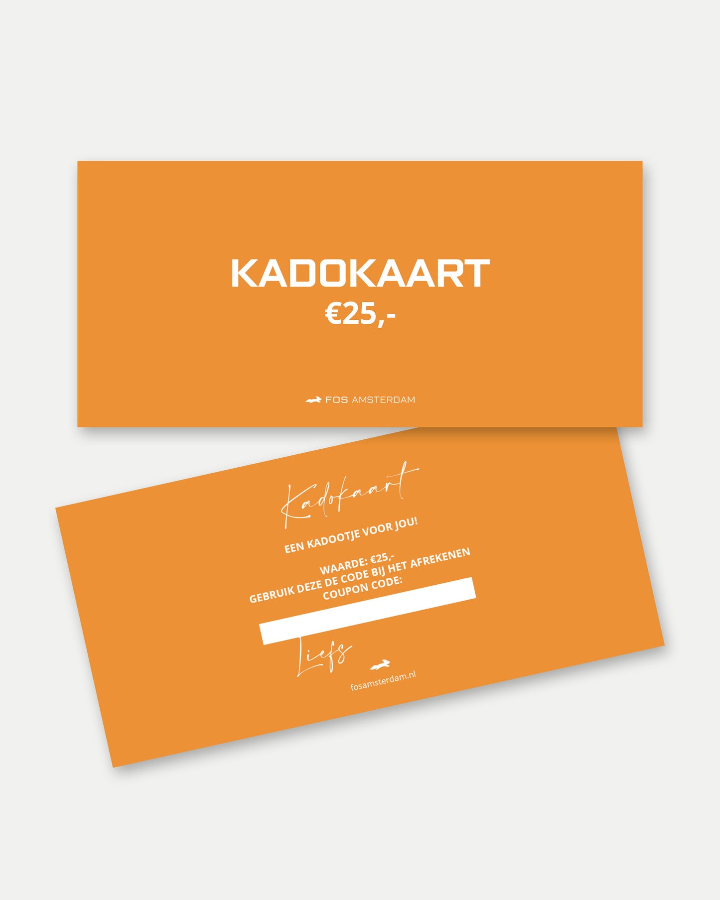 FOS Amsterdam kadokaart - t.w.v. 25€