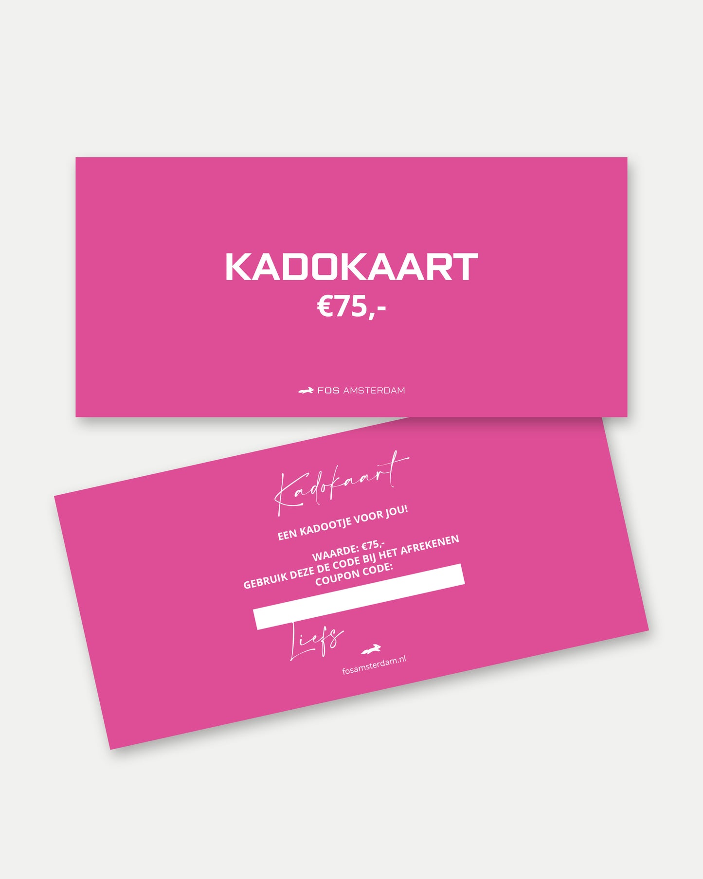 FOS Amsterdam kadokaart - t.w.v. 75€