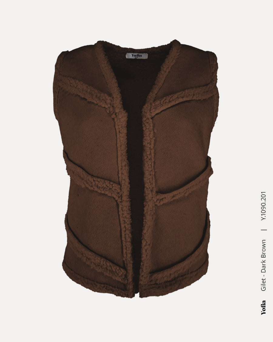 Gilet | Dark Brown