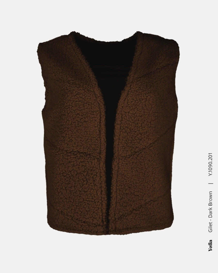 Gilet | Dark Brown