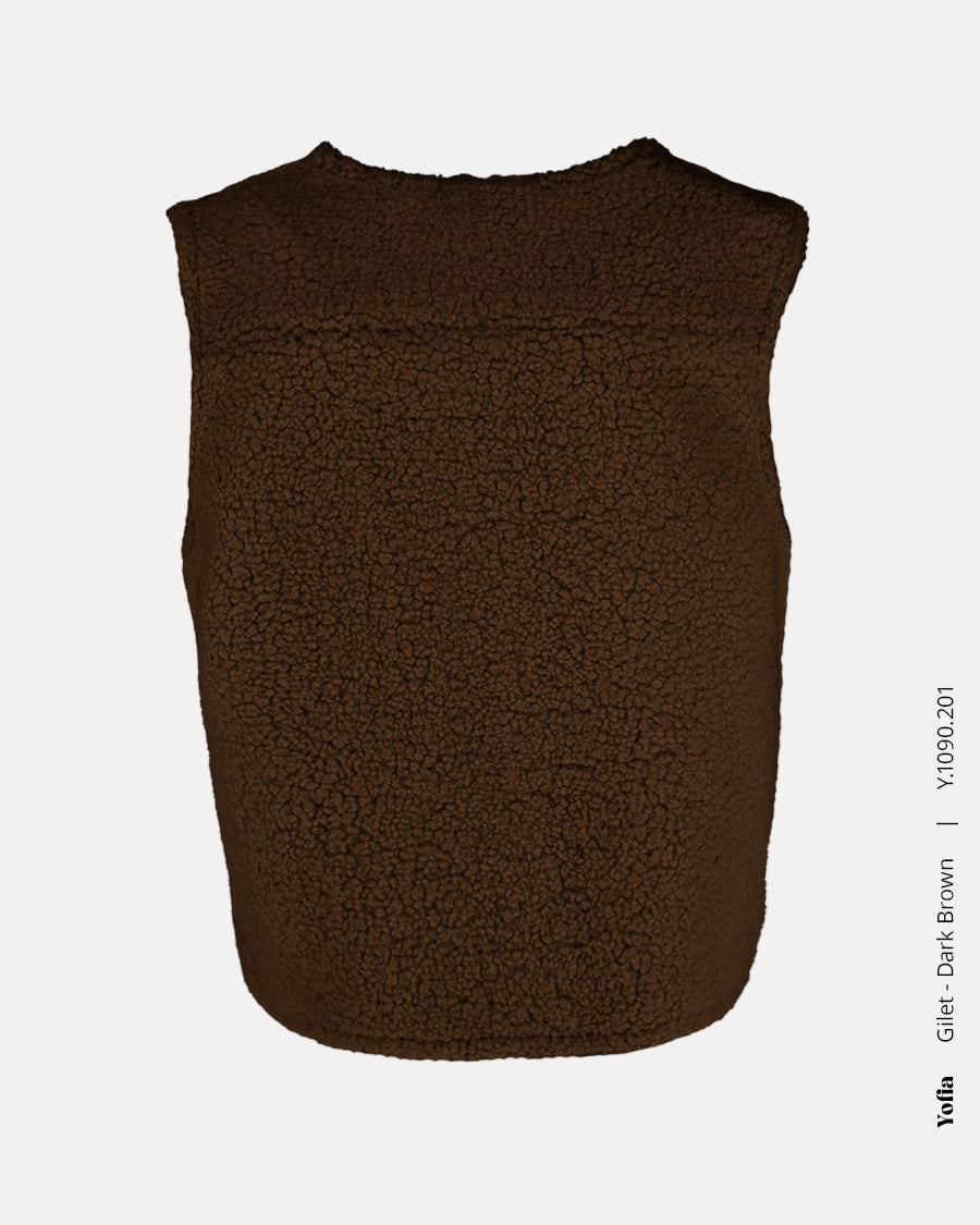 Gilet | Dark Brown