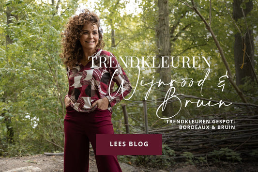 Trendy in bordeaux & bruin