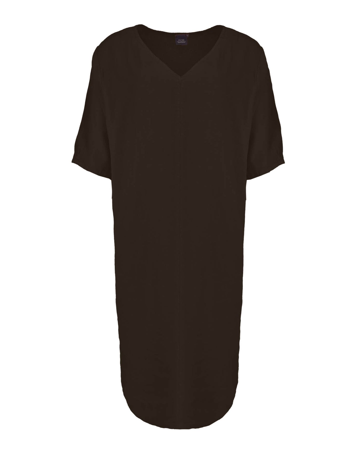 Jurk - Linde Linnen Uni | Donker-Bruin