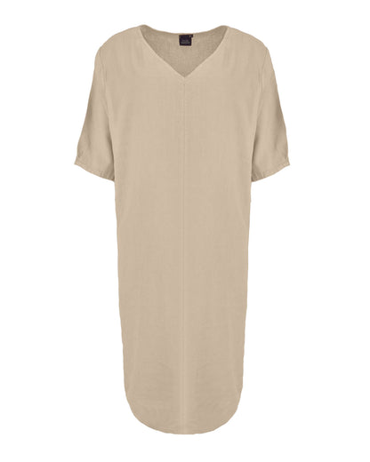 Jurk - Linde Linnen Uni | Beige