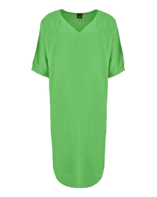 Jurk - Linde Linnen Uni | Appel-Groen