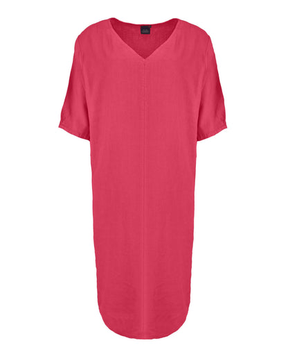 Jurk - Linde Linnen Uni | Framboos
