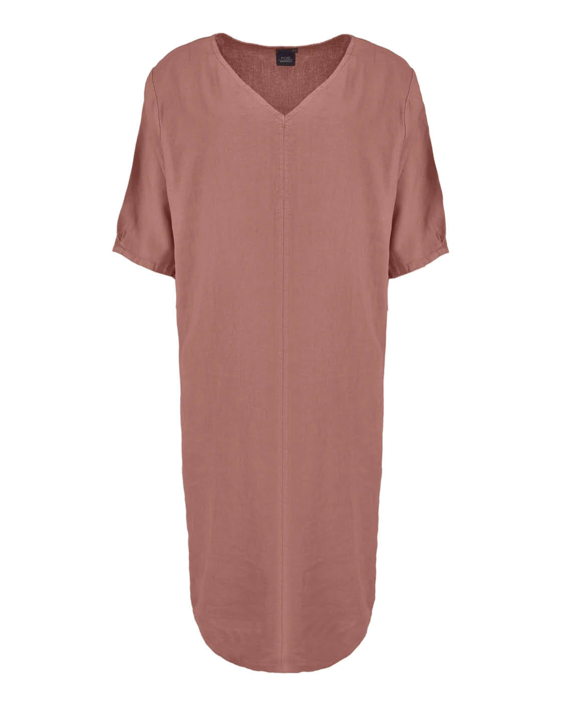 Jurk - Linde Linnen Uni | Oud-Roze
