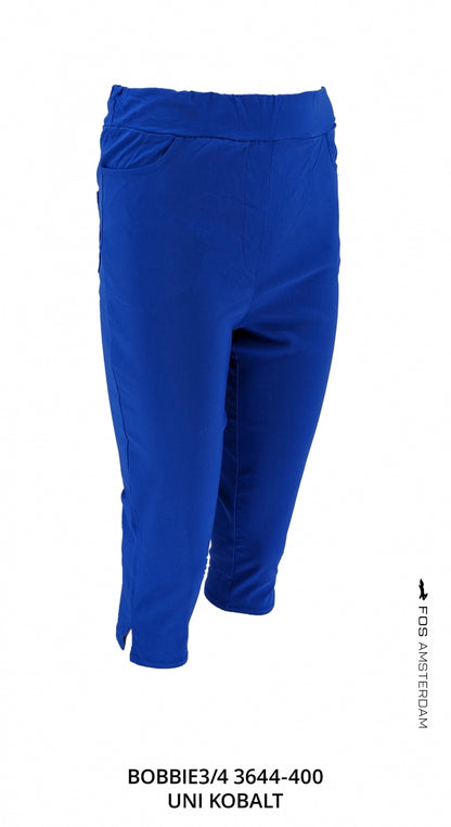 broek bobbie3 4 uni kobalt