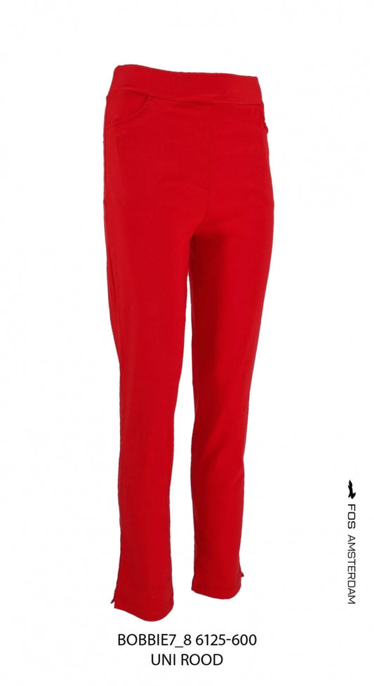 broek bobbie7 8 uni rood
