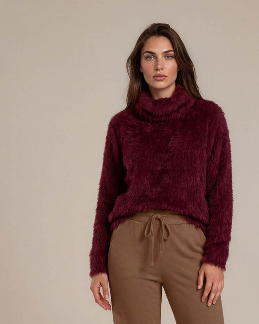 Top - Nico Fluffy Chenille | Bordeaux