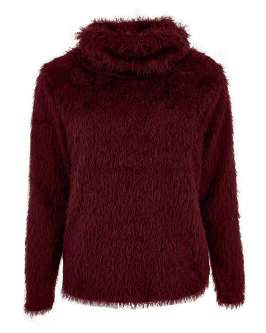 Top - Nico Fluffy Chenille | Bordeaux