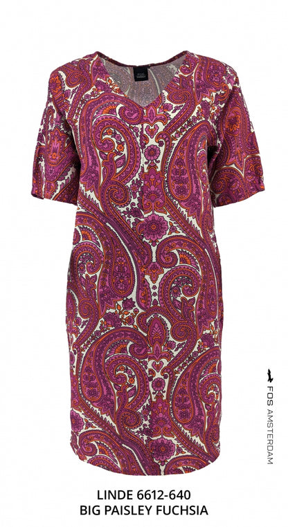 Linde - Big Paisley | Fuchsia