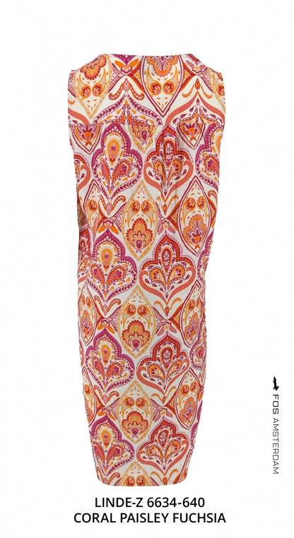 Linde-Z - Coral Paisley | Fuchsia