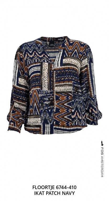 Floortje - Ikat Patch | Navy