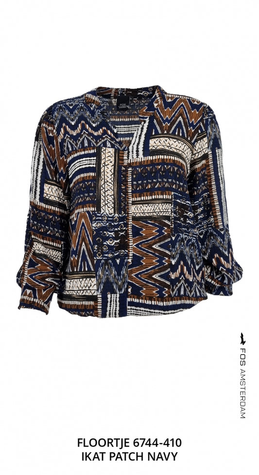 Floortje - Ikat Patch | Navy