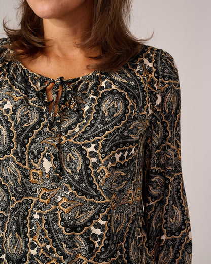 Vickey - Paisley | Zwart