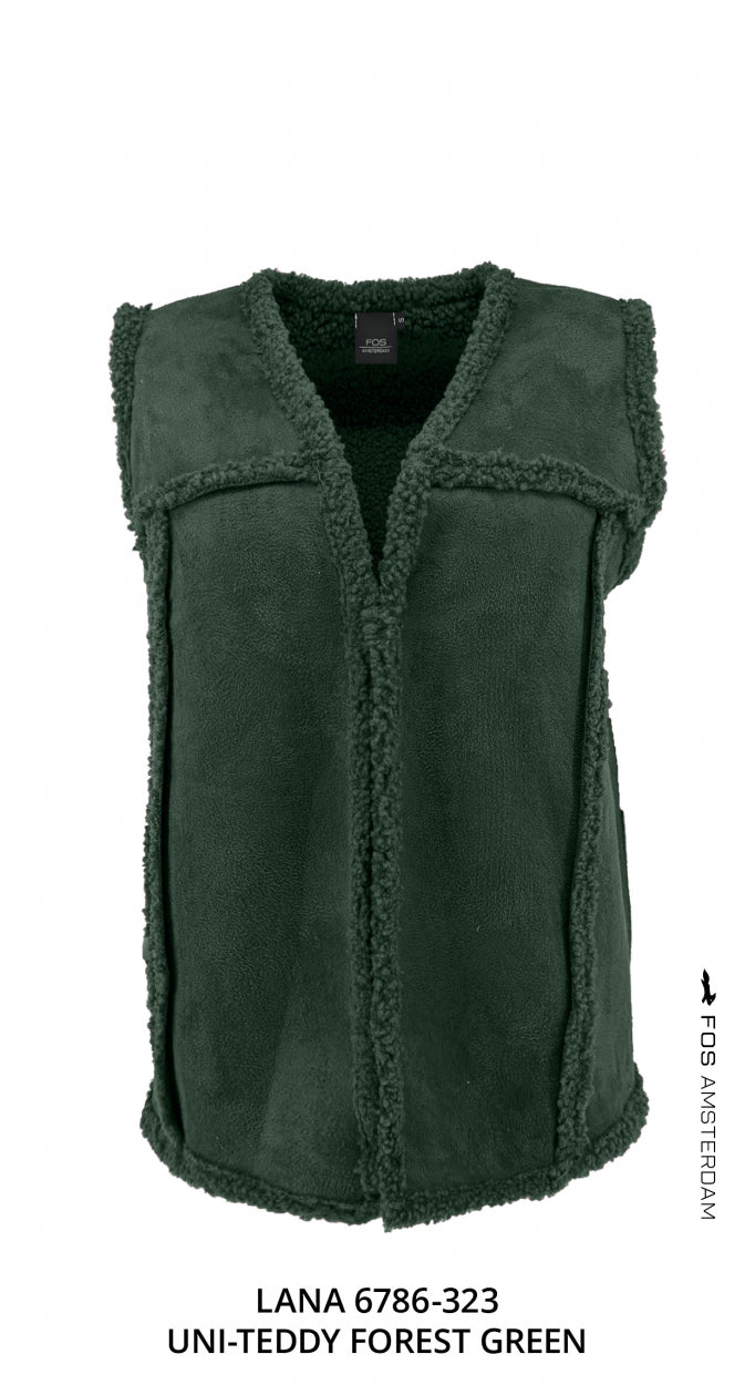 Lana - Uni-Teddy-Suede | Forest Green