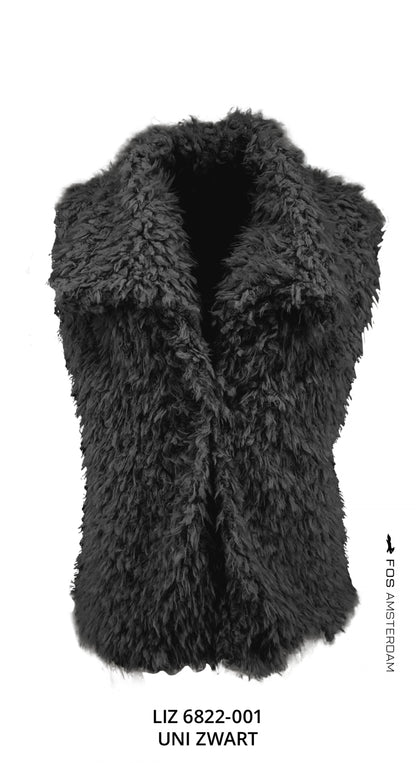 Liz - Faux fur | Zwart