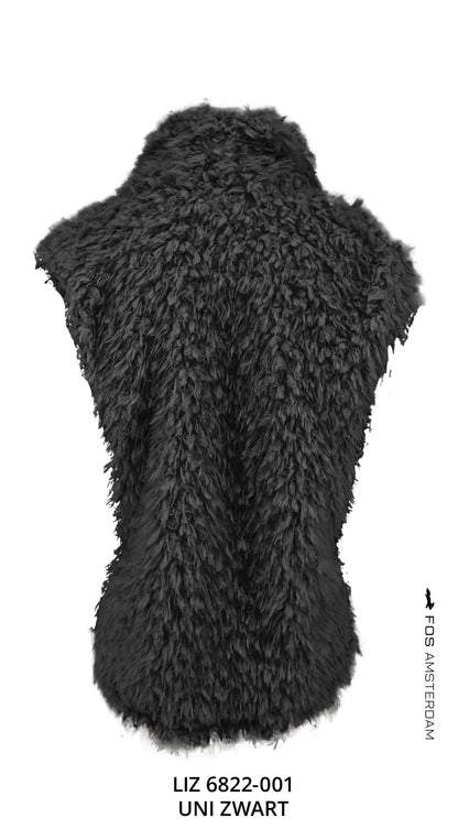 Liz - Faux fur | Zwart