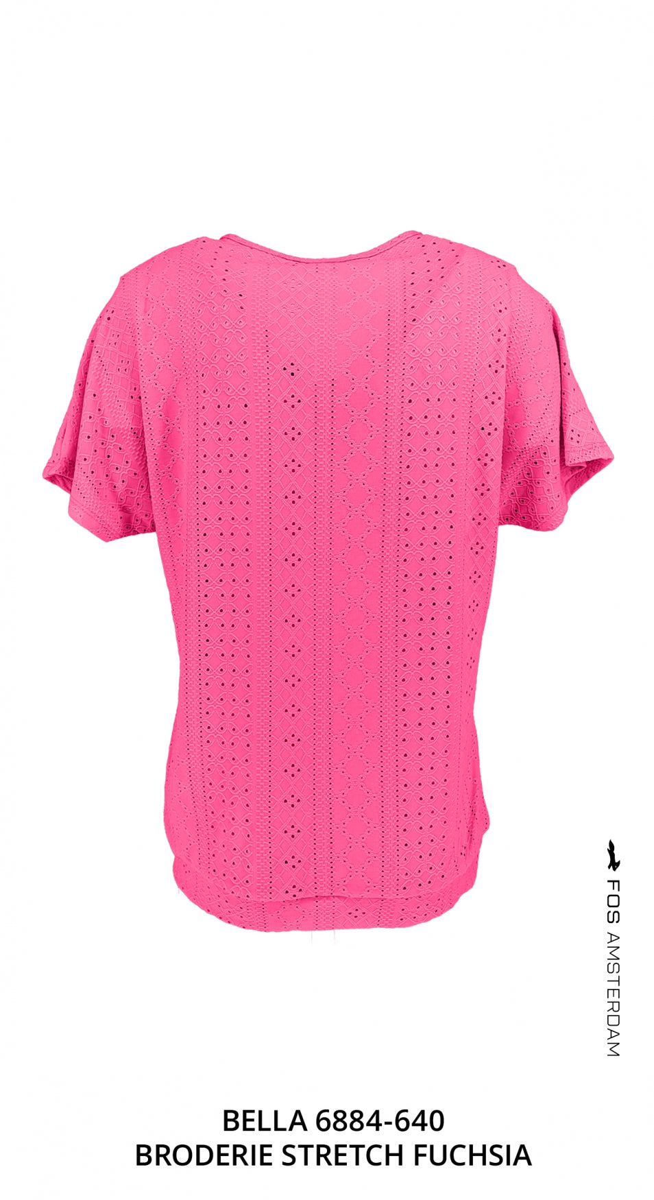 Bella - Broderie Stretch | Fuchsia