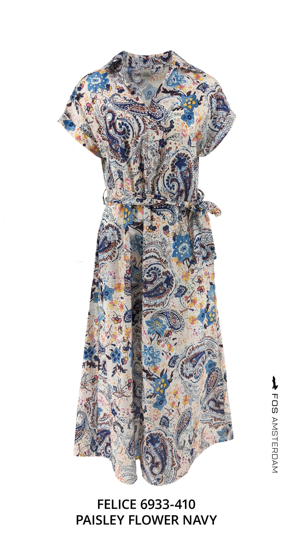 Felice - Paisley Flower | Navy