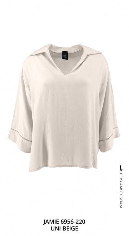 blouse jamie uni beige