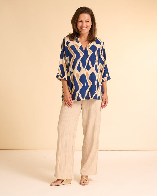 Broek - Rikki - Uni Boomschors | Beige Broeken