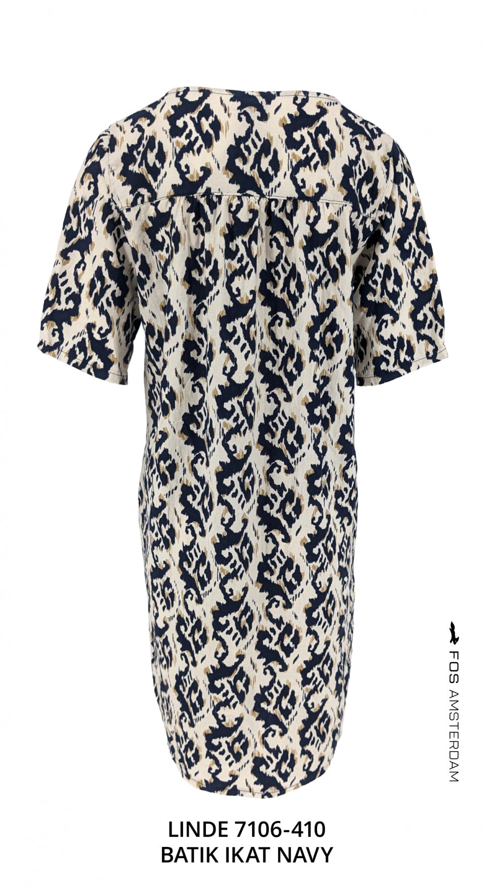 Linde - Batik ikat | Navy