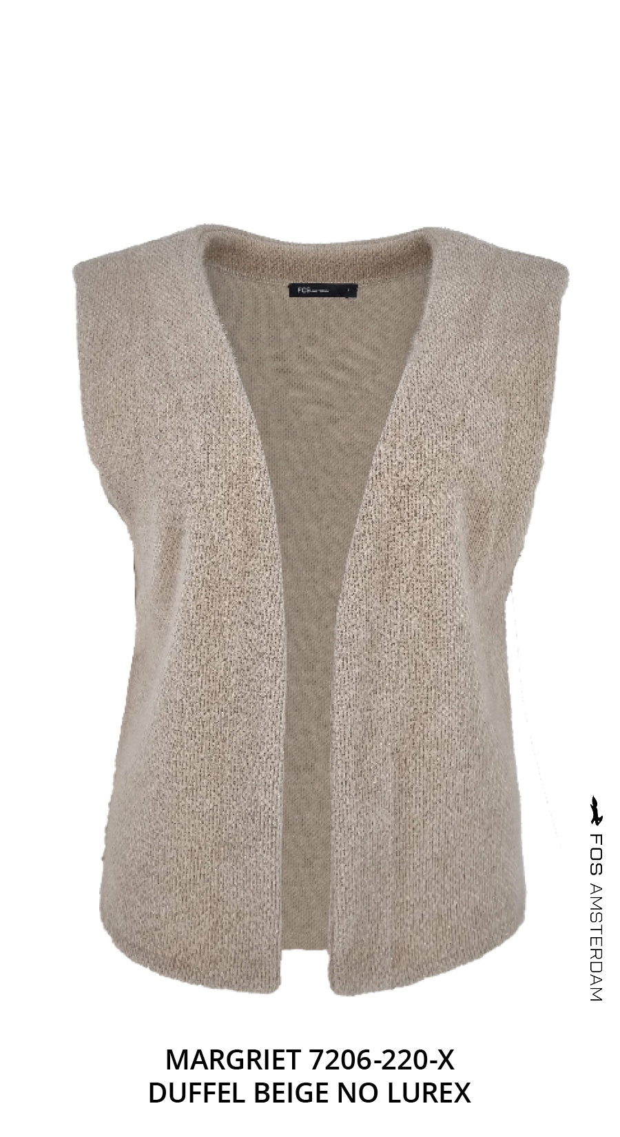 Gilet - Margriet Duffel Lurex | Beige-NoLurex