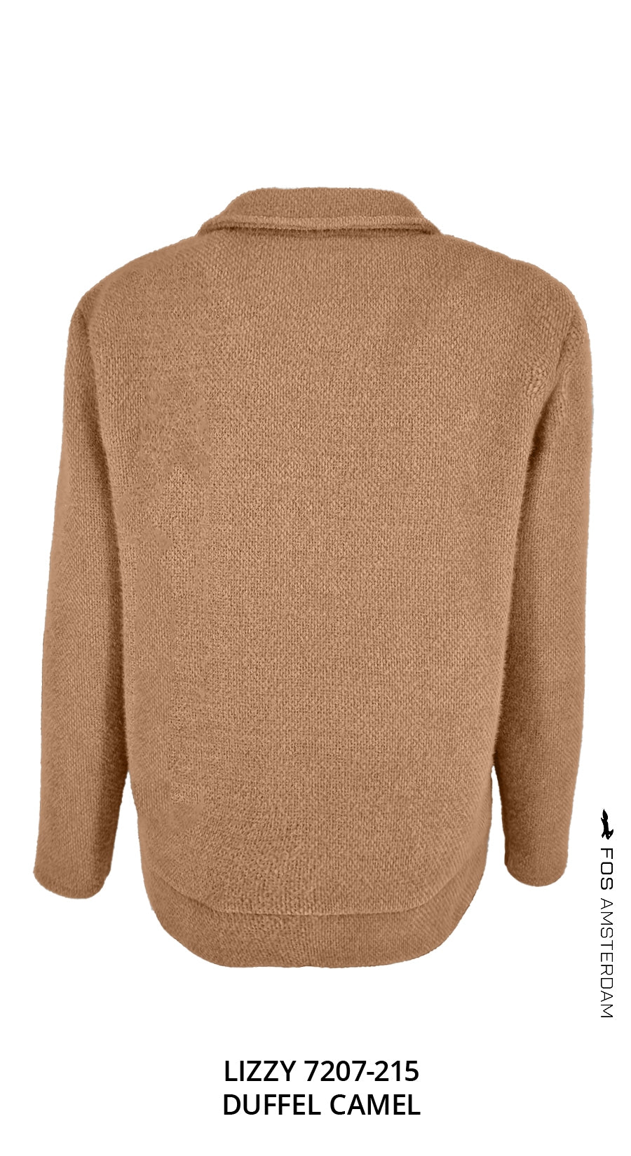 Jack Lizzy camel duffel met lurex accent