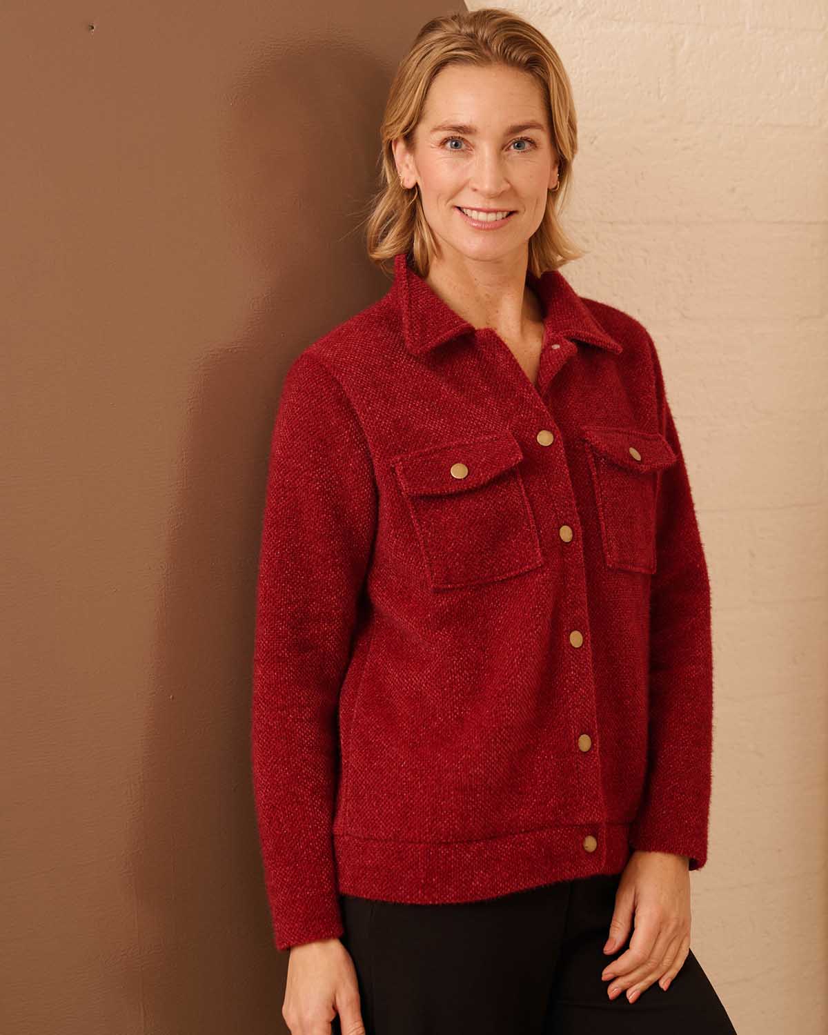 Jack - Lizzy Duffel Lurex | Bordeaux Jasjes